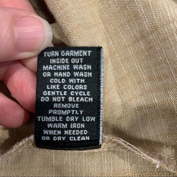 Sharagano Tan A-line Cap Sleeve Khaki Fitted Flattering Dress Size 4 - Picture 9 of 10